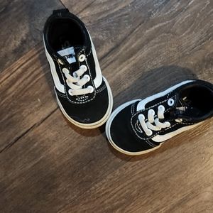 Black and white Vans